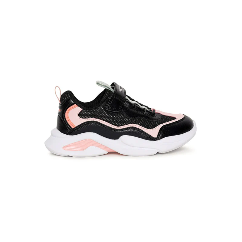 Unisex Kids Black And Pink Sports Shoes - Image 3