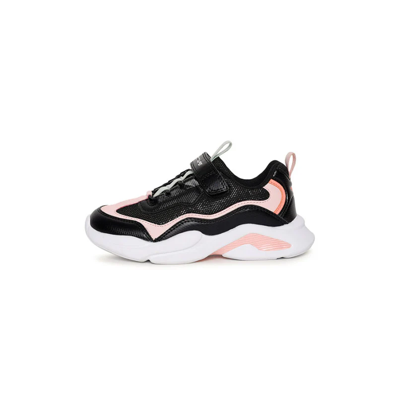 Unisex Kids Black And Pink Sports Shoes - Image 4