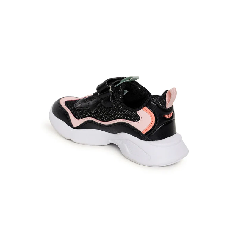 Unisex Kids Black And Pink Sports Shoes - Image 7