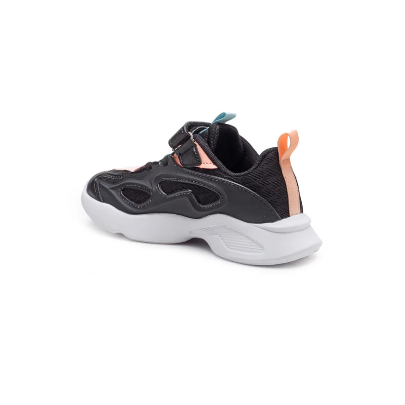 Unisex Kids Black And PInk Sports Shoes - Image 7