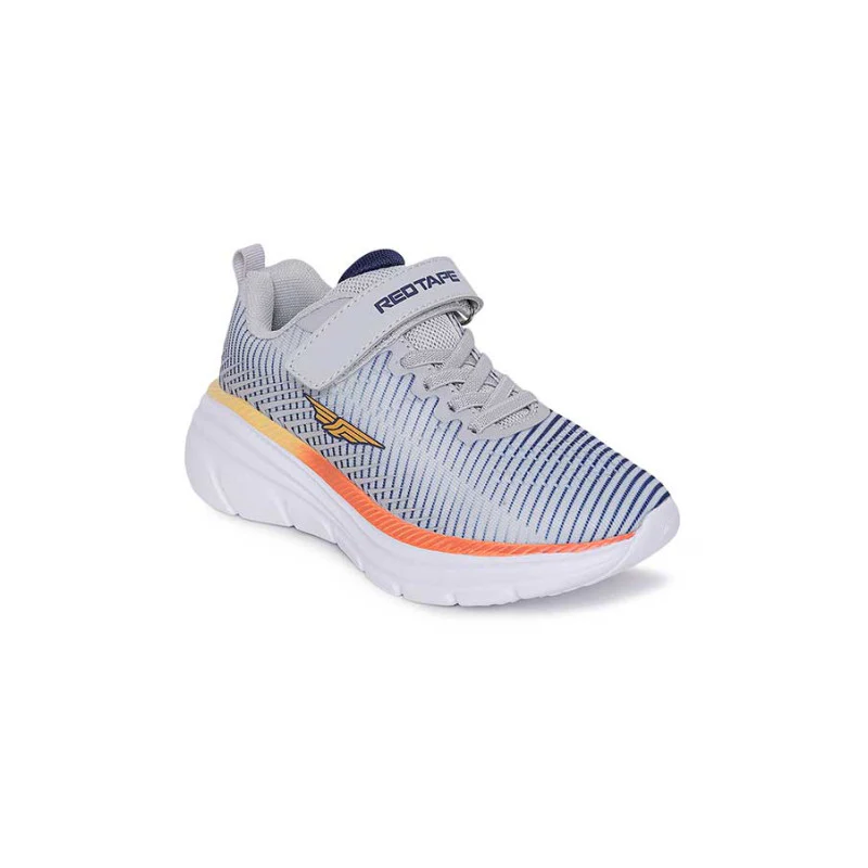 Unisex Kids Grey Sports Shoes - Image 2