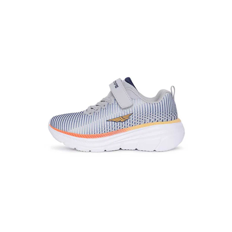 Unisex Kids Grey Sports Shoes - Image 4