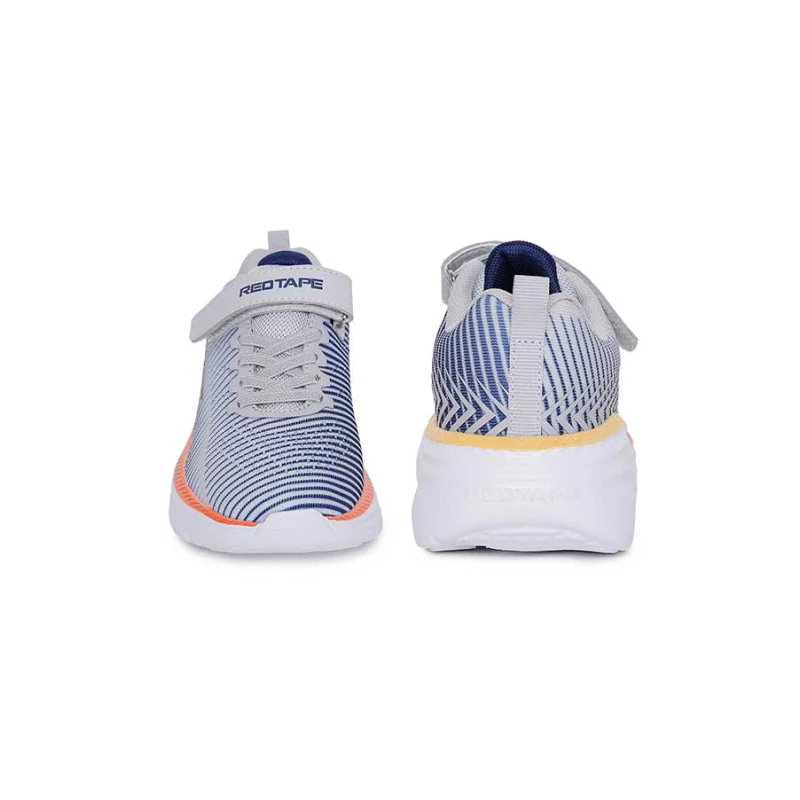 Unisex Kids Grey Sports Shoes - Image 8