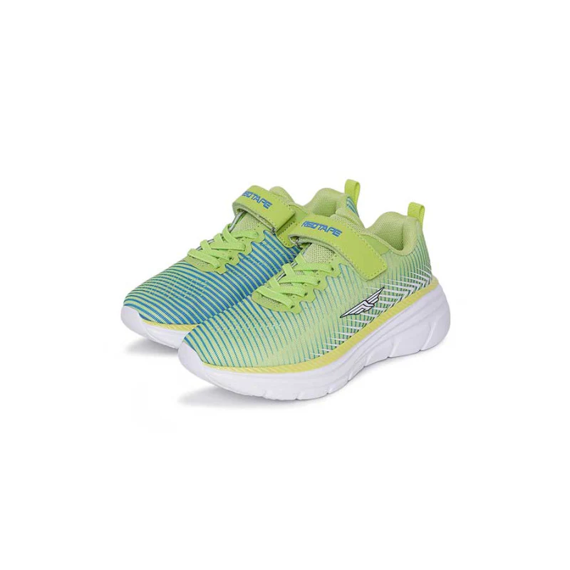 Unisex Kids Neon Green Sports Shoes - Image 5