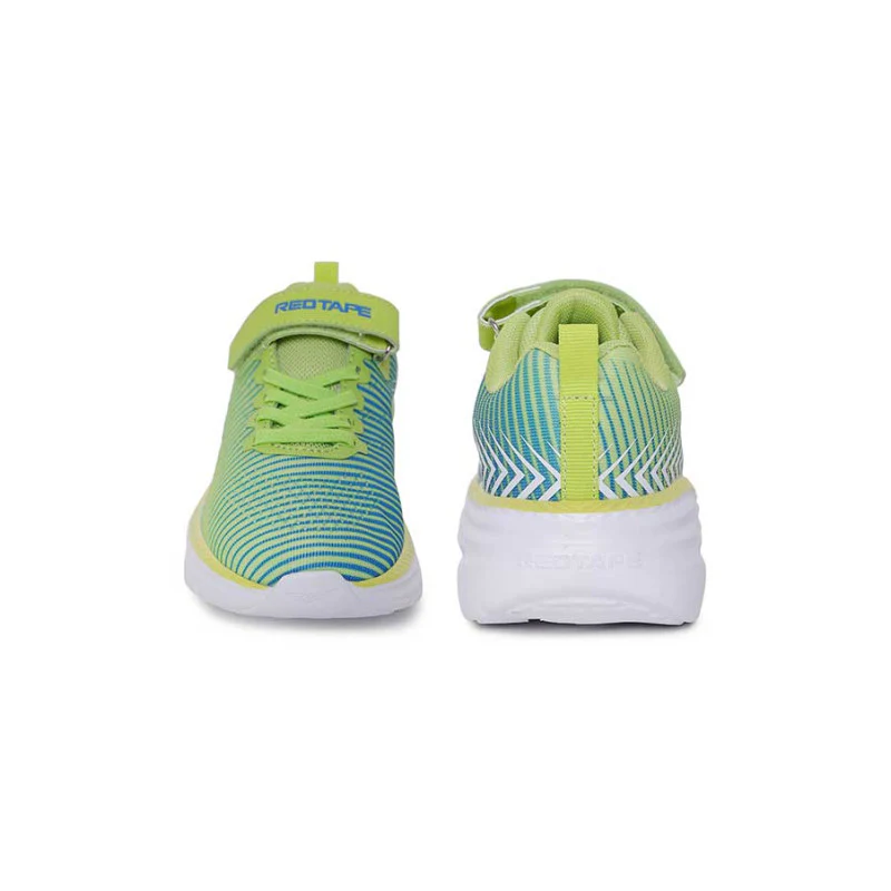Unisex Kids Neon Green Sports Shoes - Image 8