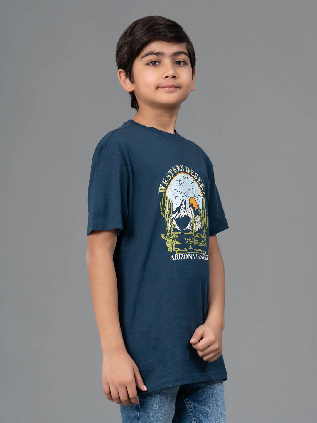 Unisex Kids T-Shirt- Best in Comfort and ease| Cotton| Deep Blue Color - Image 2