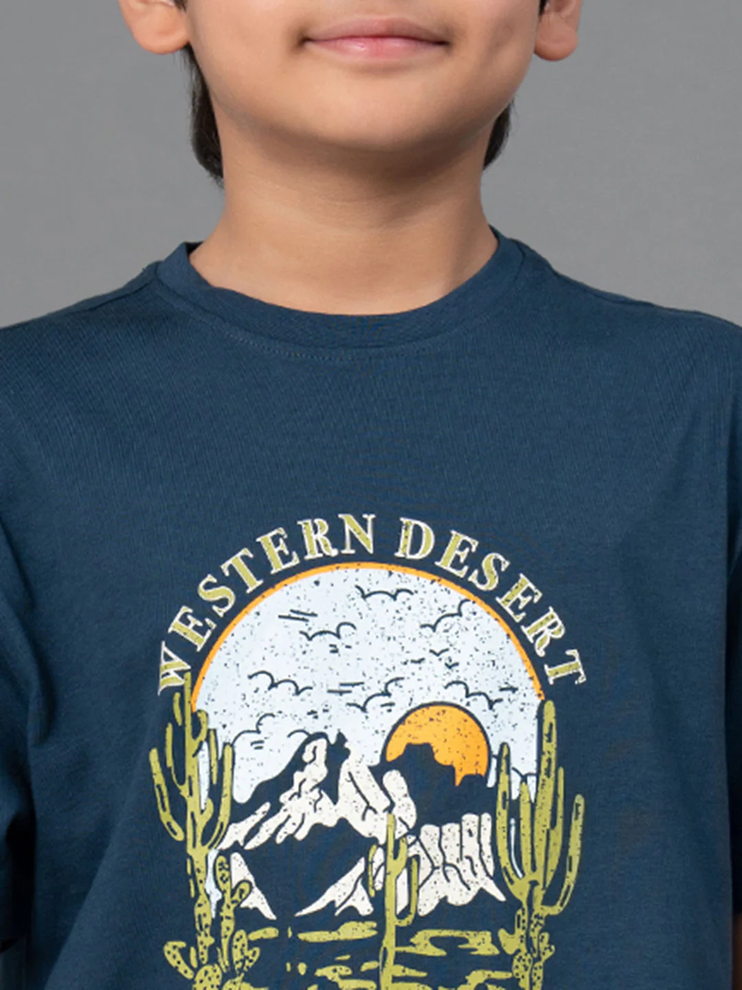 Unisex Kids T-Shirt- Best in Comfort and ease| Cotton| Deep Blue Color - Image 4
