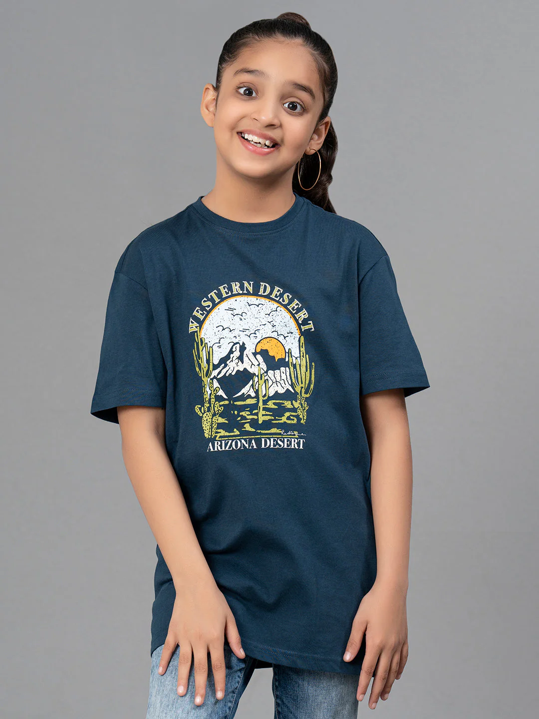 Unisex Kids T-Shirt- Best in Comfort and ease| Cotton| Deep Blue Color - Image 6