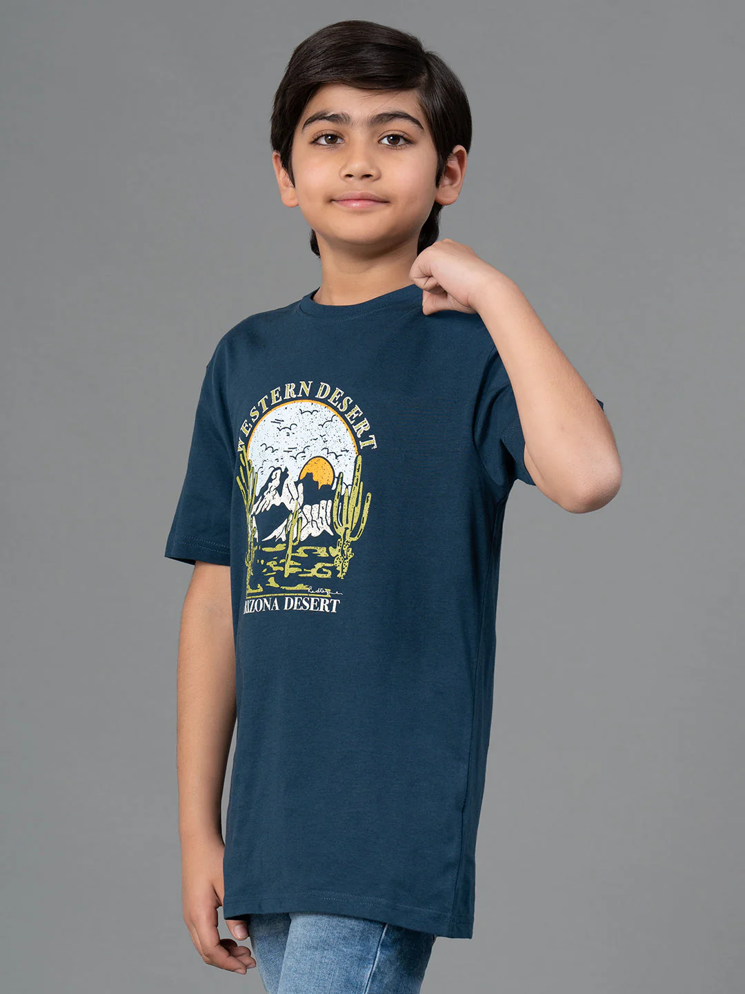 Unisex Kids T-Shirt- Best in Comfort and ease| Cotton| Deep Blue Color - Image 7