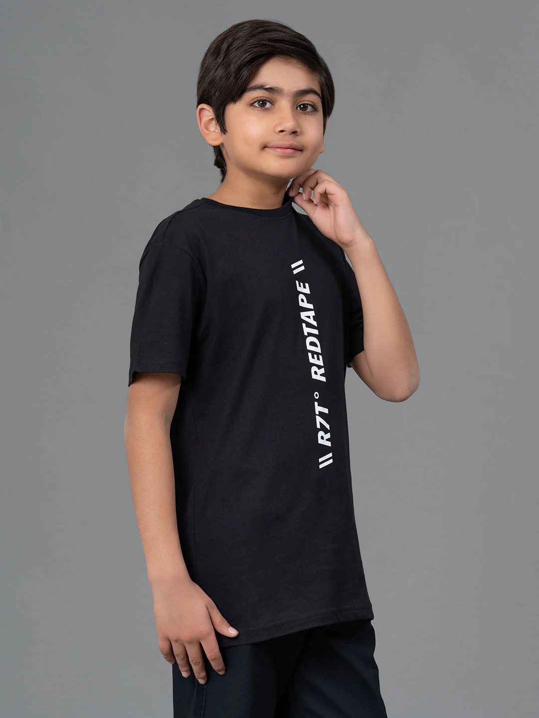 Kids Unisex T-Shirt- Best in Comfort| Cotton| Black Color - Image 2