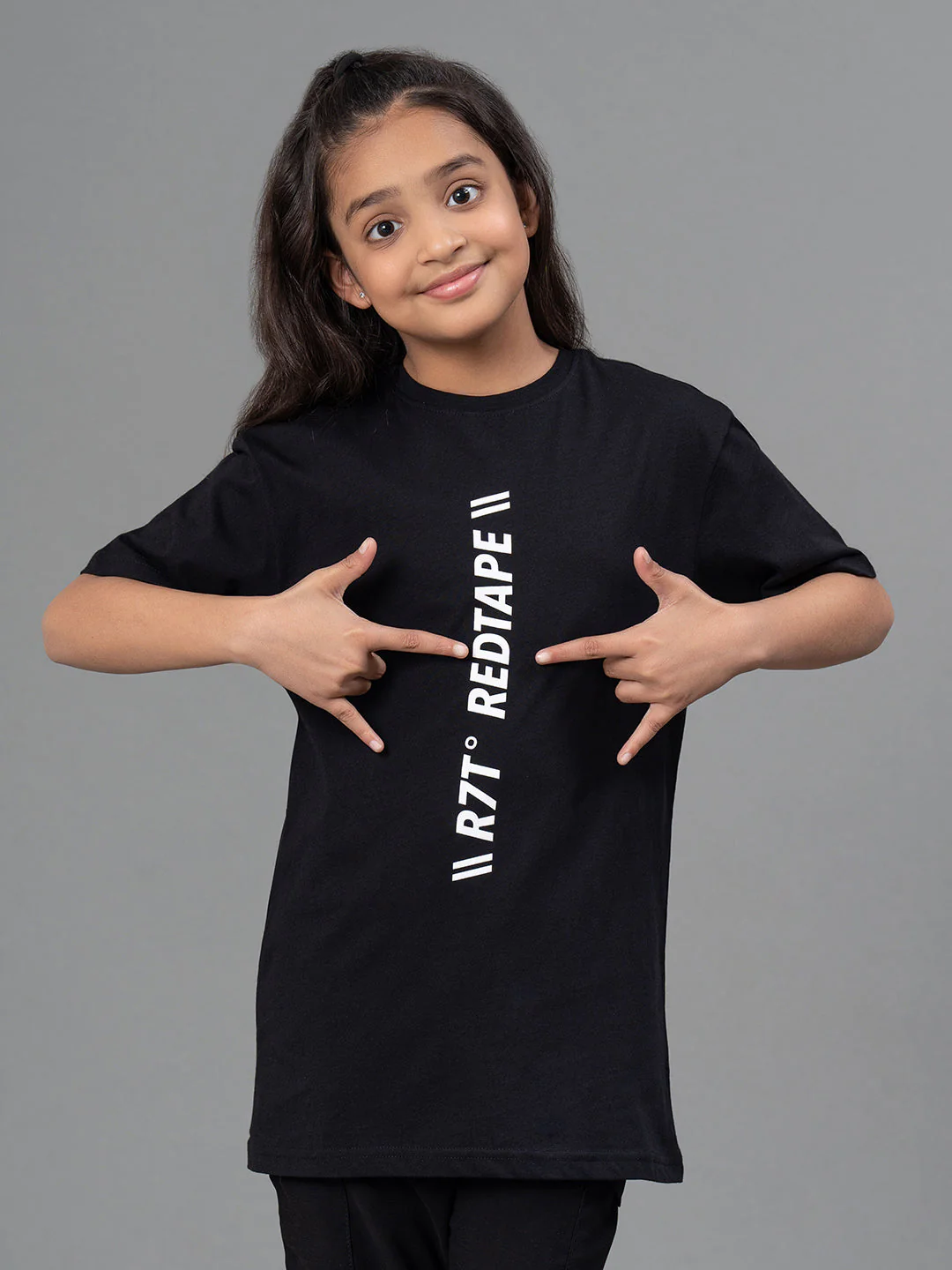 Kids Unisex T-Shirt- Best in Comfort| Cotton| Black Color - Image 7