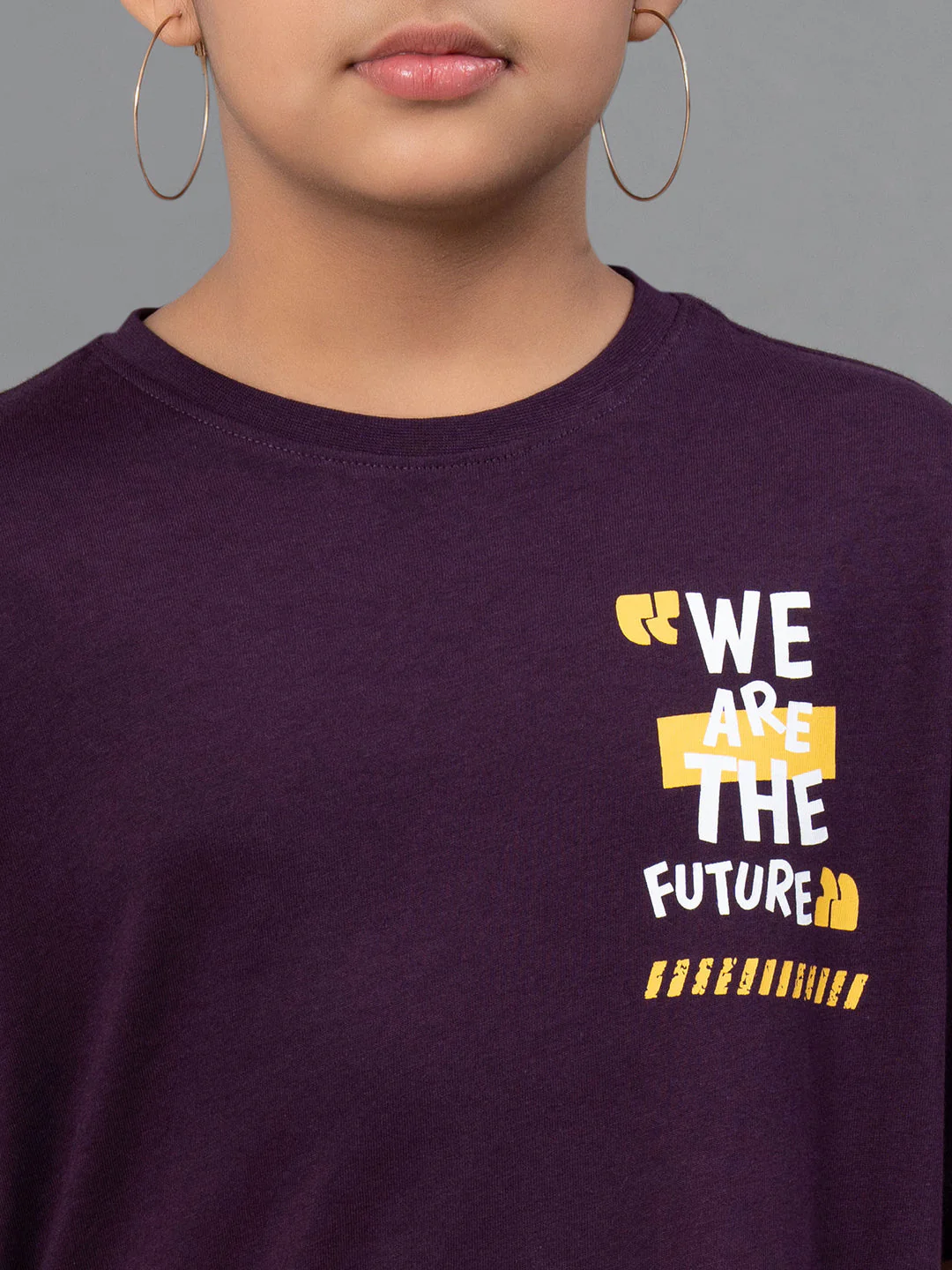 Unisex Kids T-Shirt- Best in Comfort| Cotton| Dark Purple Color - Image 10