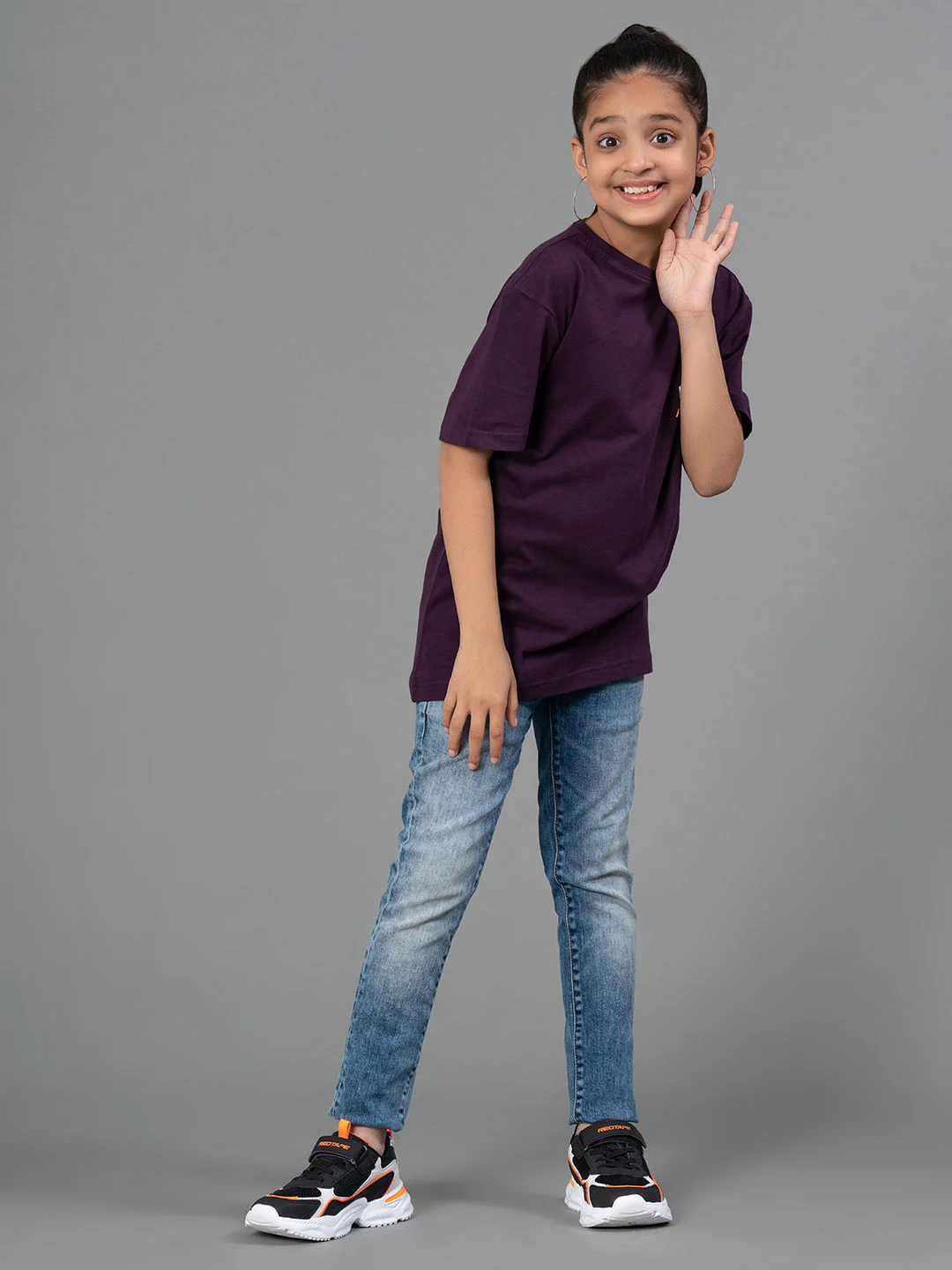 Unisex Kids T-Shirt- Best in Comfort| Cotton| Dark Purple Color - Image 11