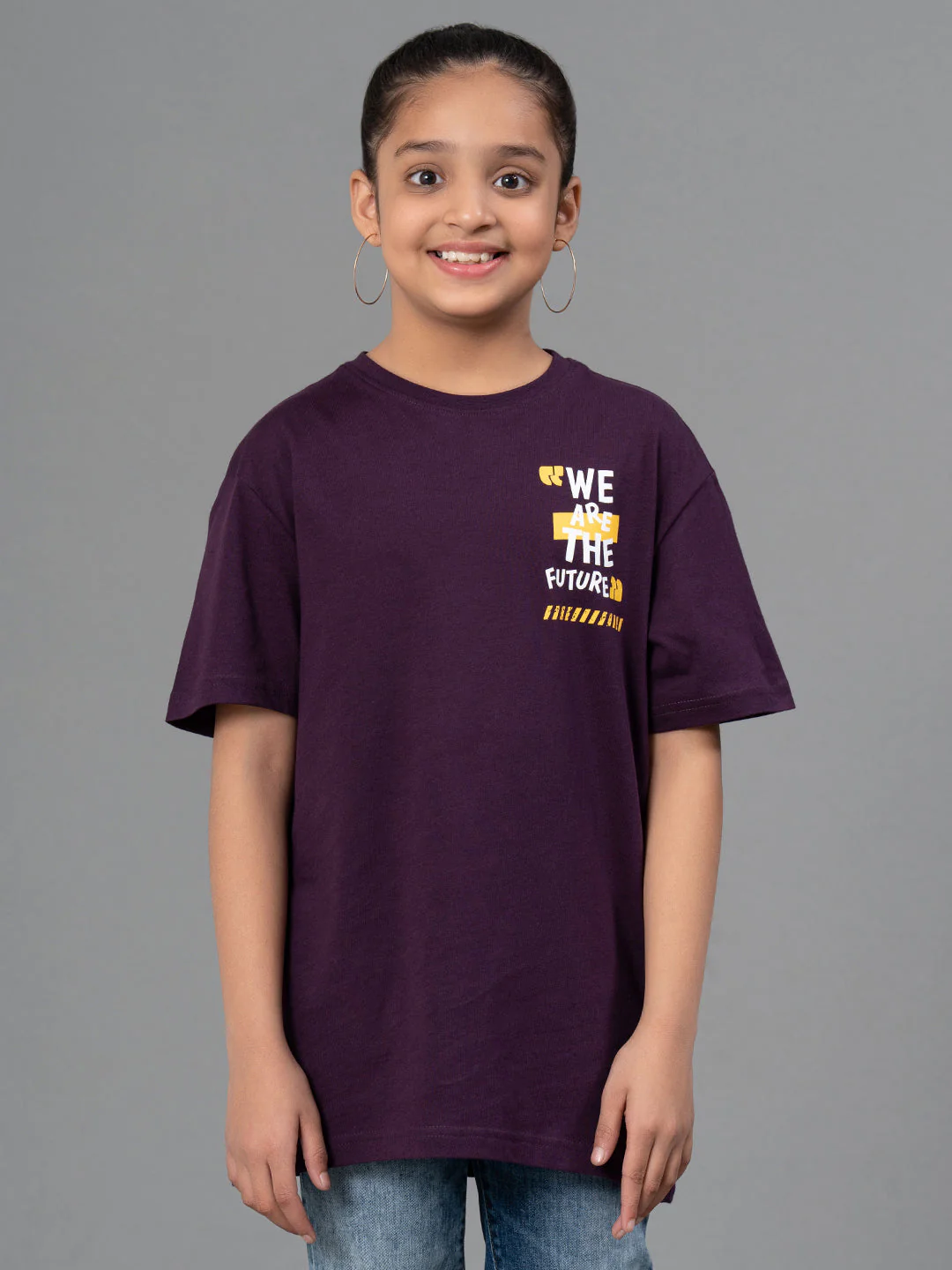 Unisex Kids T-Shirt- Best in Comfort| Cotton| Dark Purple Color - Image 6