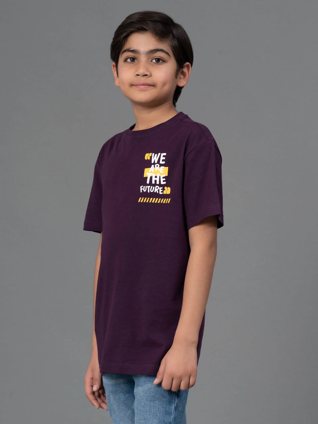 Unisex Kids T-Shirt- Best in Comfort| Cotton| Dark Purple Color - Image 7