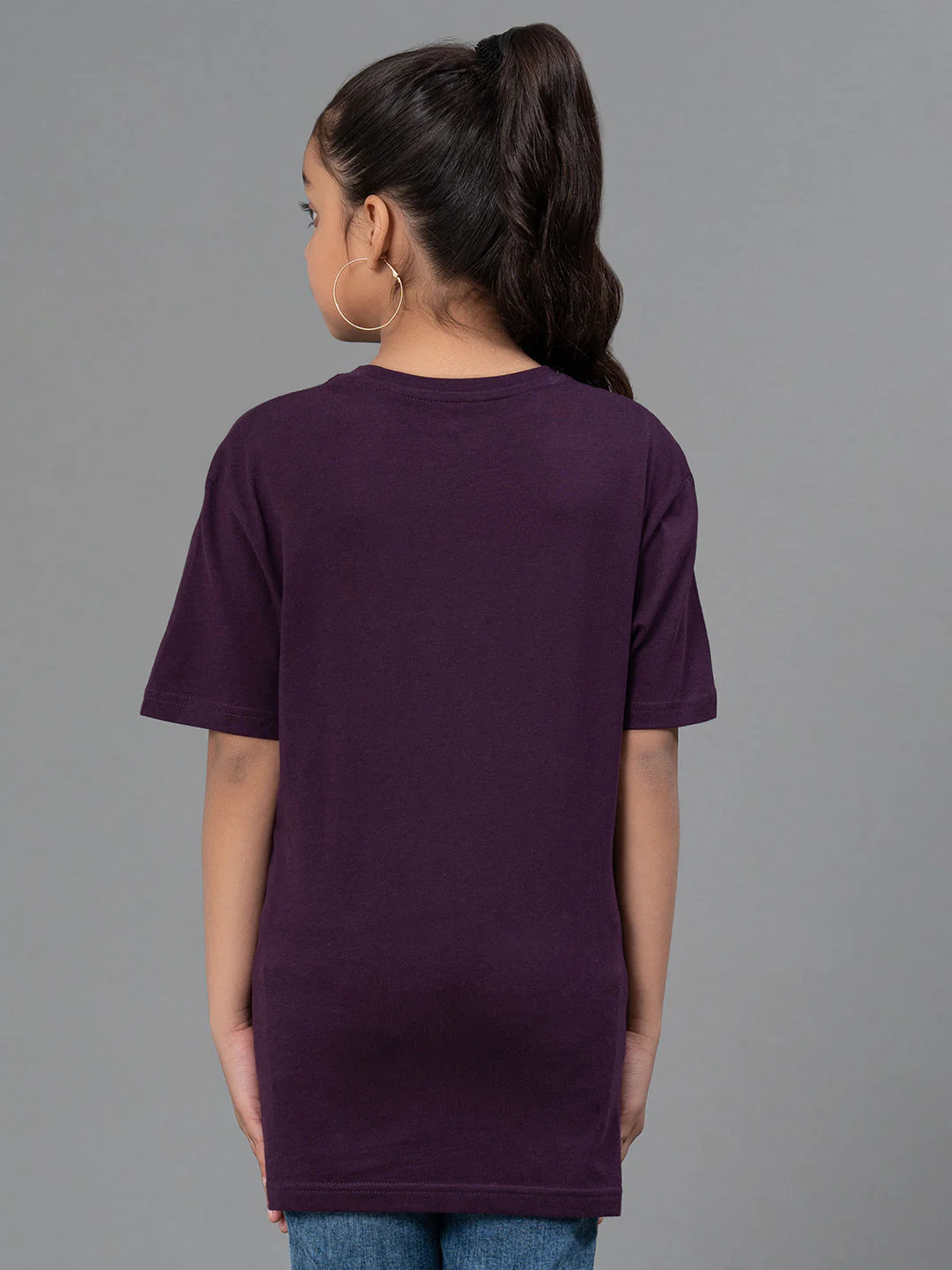 Unisex Kids T-Shirt- Best in Comfort| Cotton| Dark Purple Color - Image 9