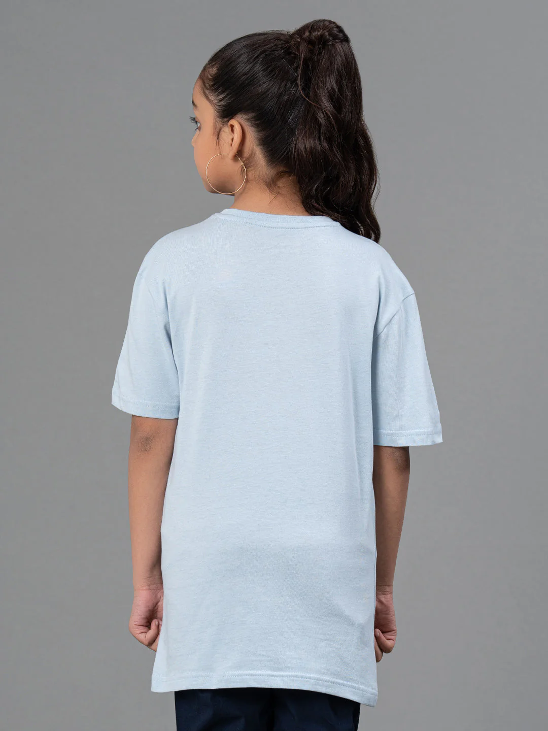 Unisex Kids T-Shirt- Best in Comfort| Cotton| Ice Blue Color - Image 10