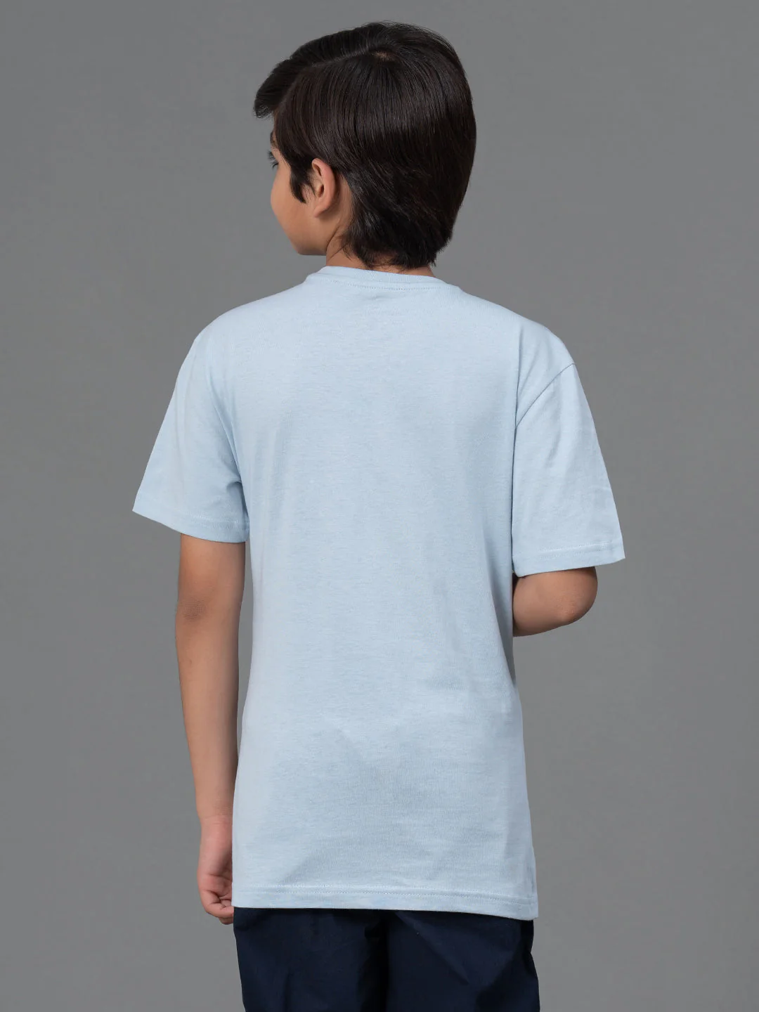 Unisex Kids T-Shirt- Best in Comfort| Cotton| Ice Blue Color - Image 4