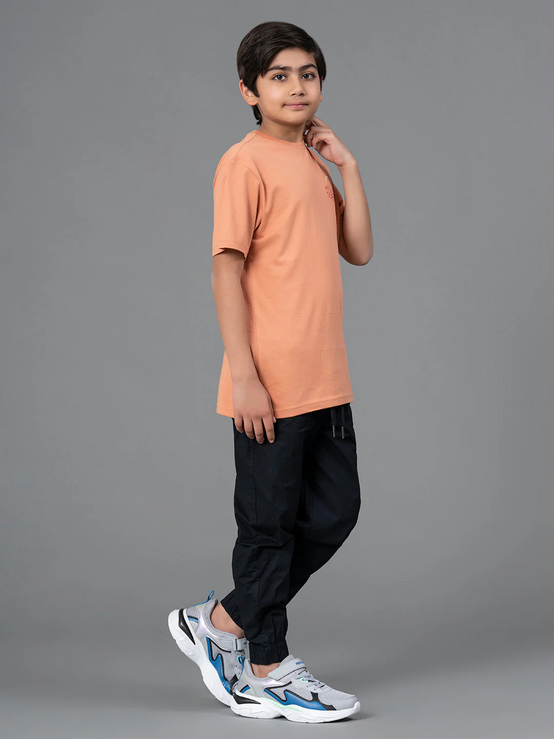 Unisex Kids T-Shirt- Best in Comfort| Cotton| Light Orange Color - Image 5