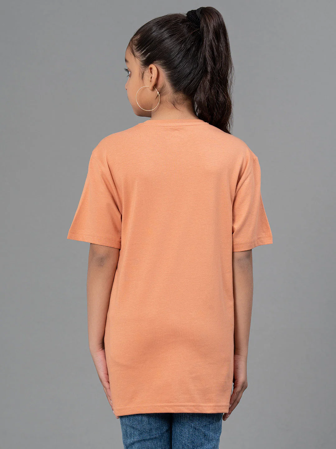 Unisex Kids T-Shirt- Best in Comfort| Cotton| Light Orange Color - Image 9