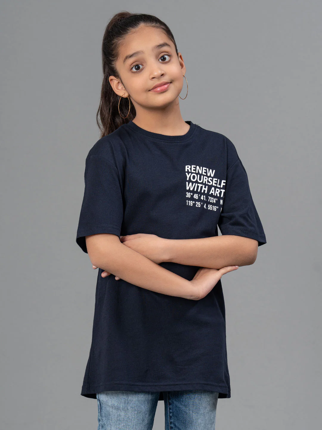 Unisex Kids T-Shirt- Best in Comfort| Cotton| Navy Color - Image 6