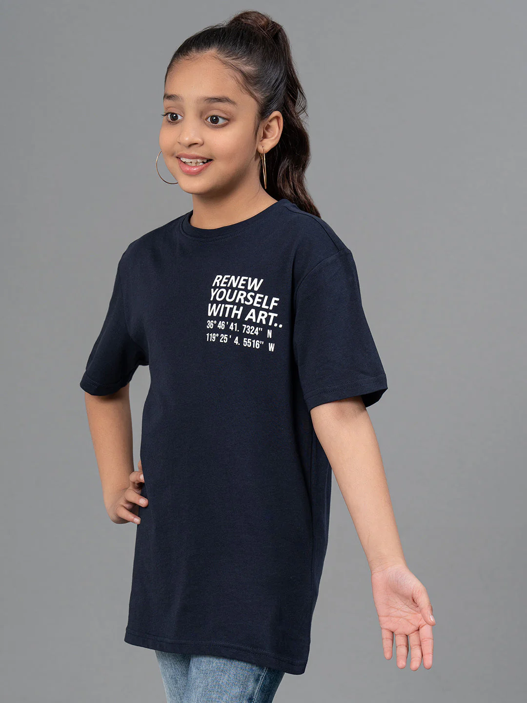 Unisex Kids T-Shirt- Best in Comfort| Cotton| Navy Color - Image 8