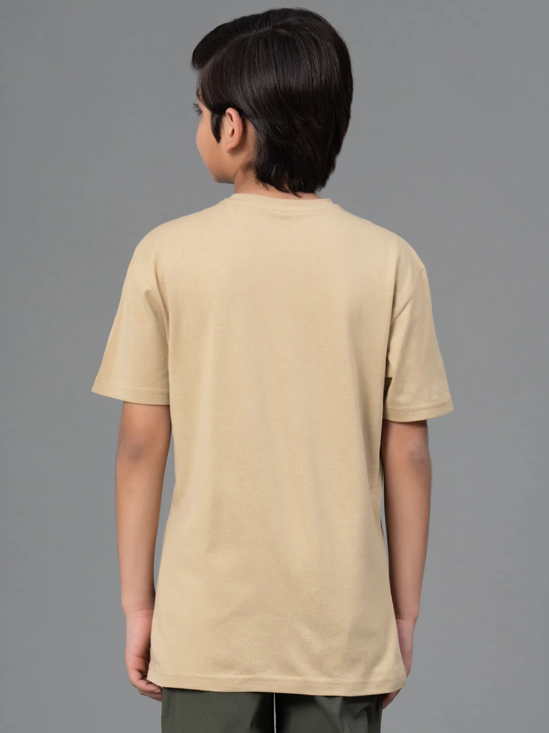 Unisex Kids T-Shirt- Best in Comfort| Cotton| Pale Olive Color - Image 3