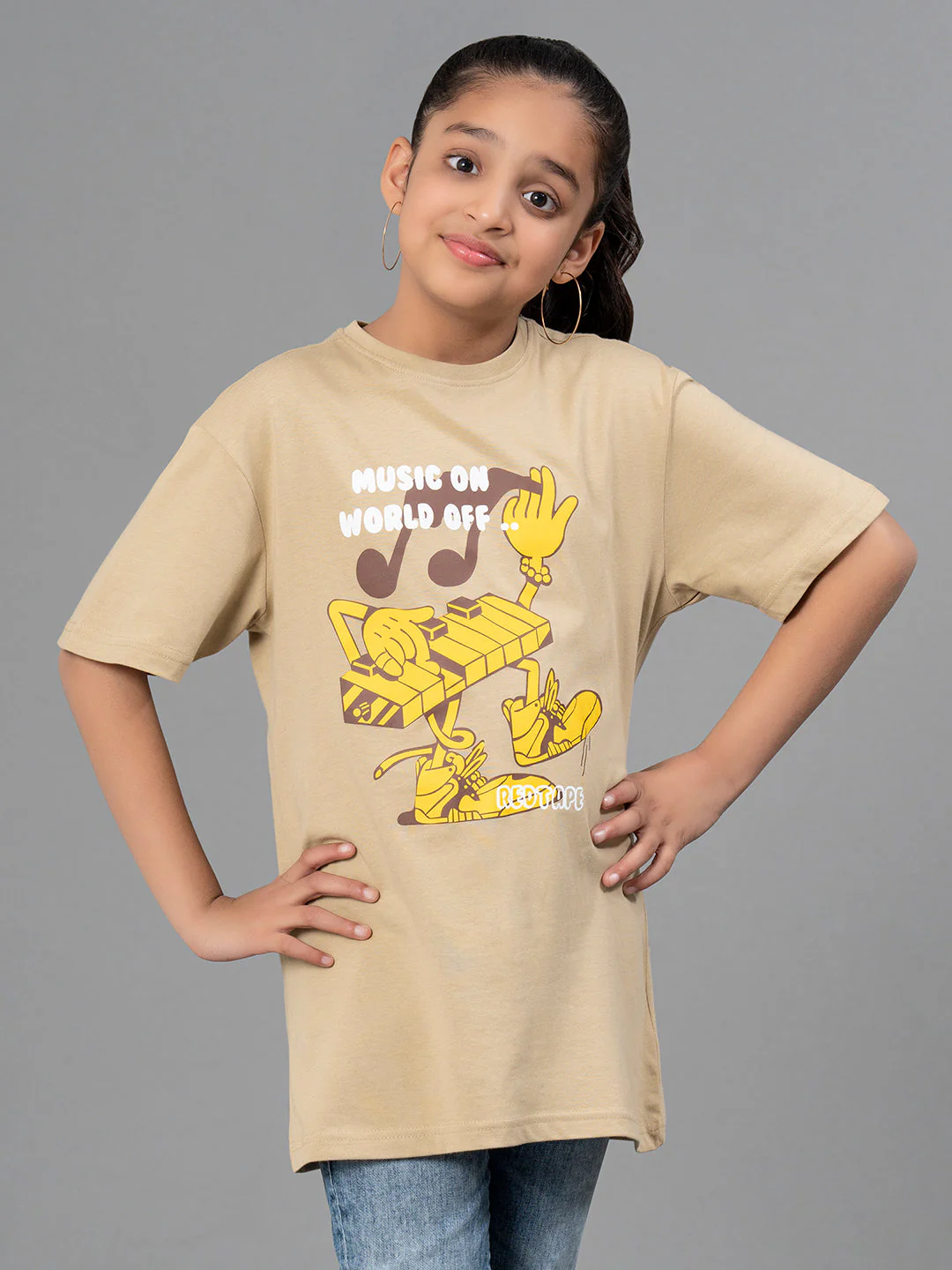 Unisex Kids T-Shirt- Best in Comfort| Cotton| Pale Olive Color - Image 6
