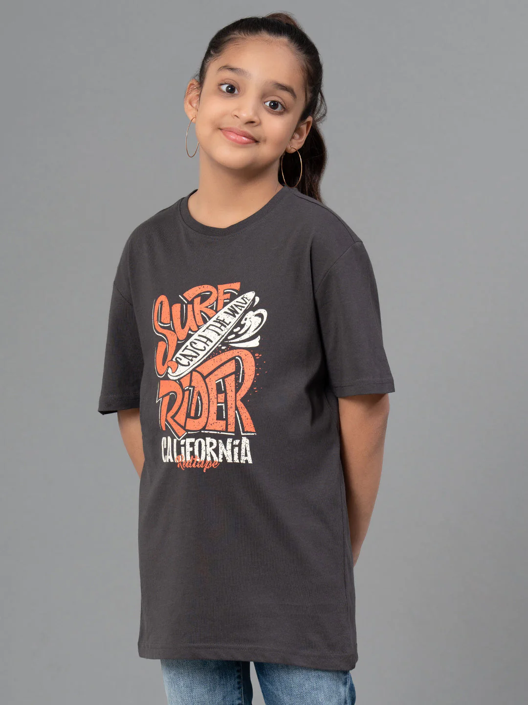 Unisex Kids T-Shirt- Best in Comfort| Cotton| Space Grey Color - Image 12