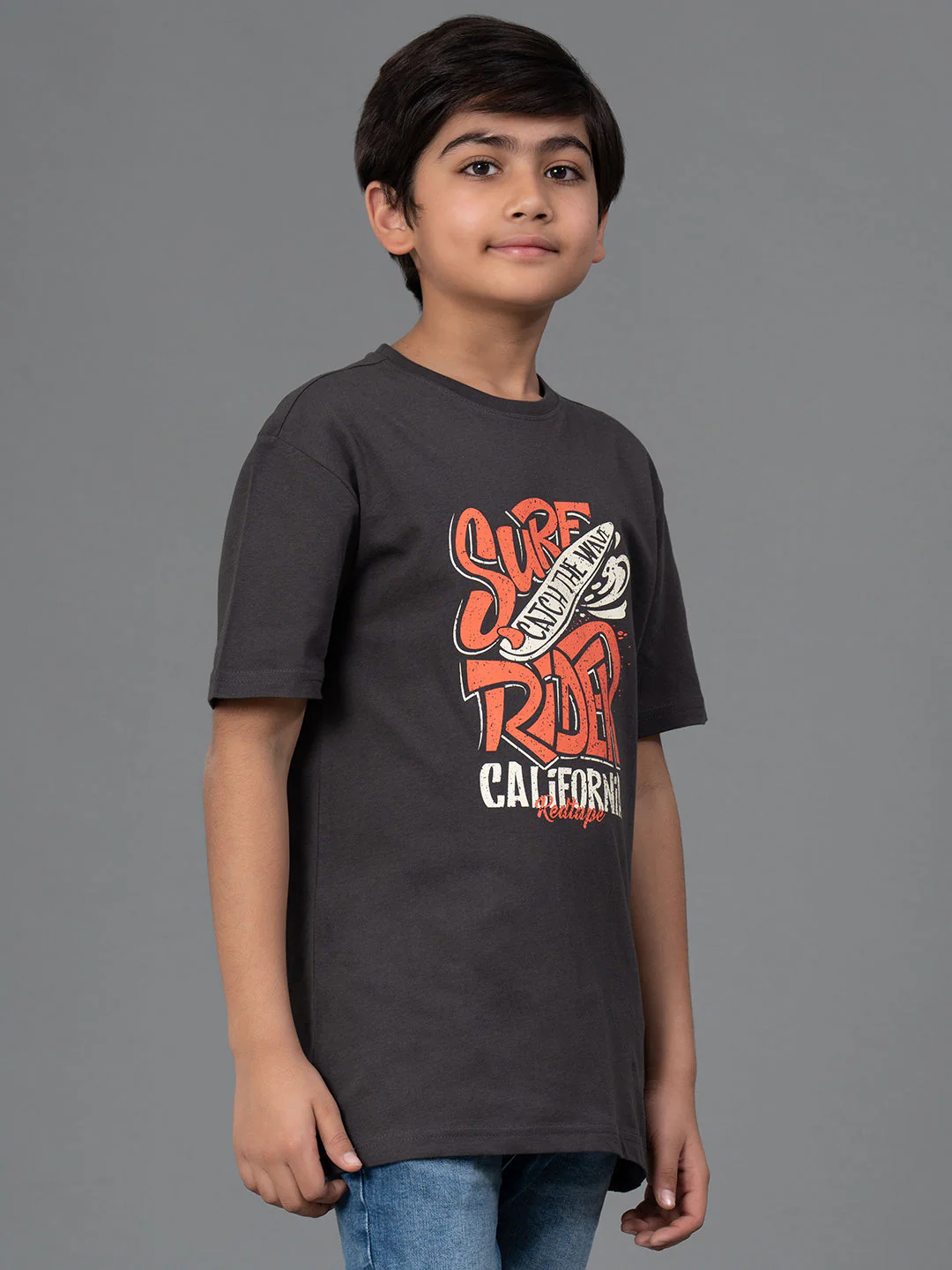Unisex Kids T-Shirt- Best in Comfort| Cotton| Space Grey Color - Image 2