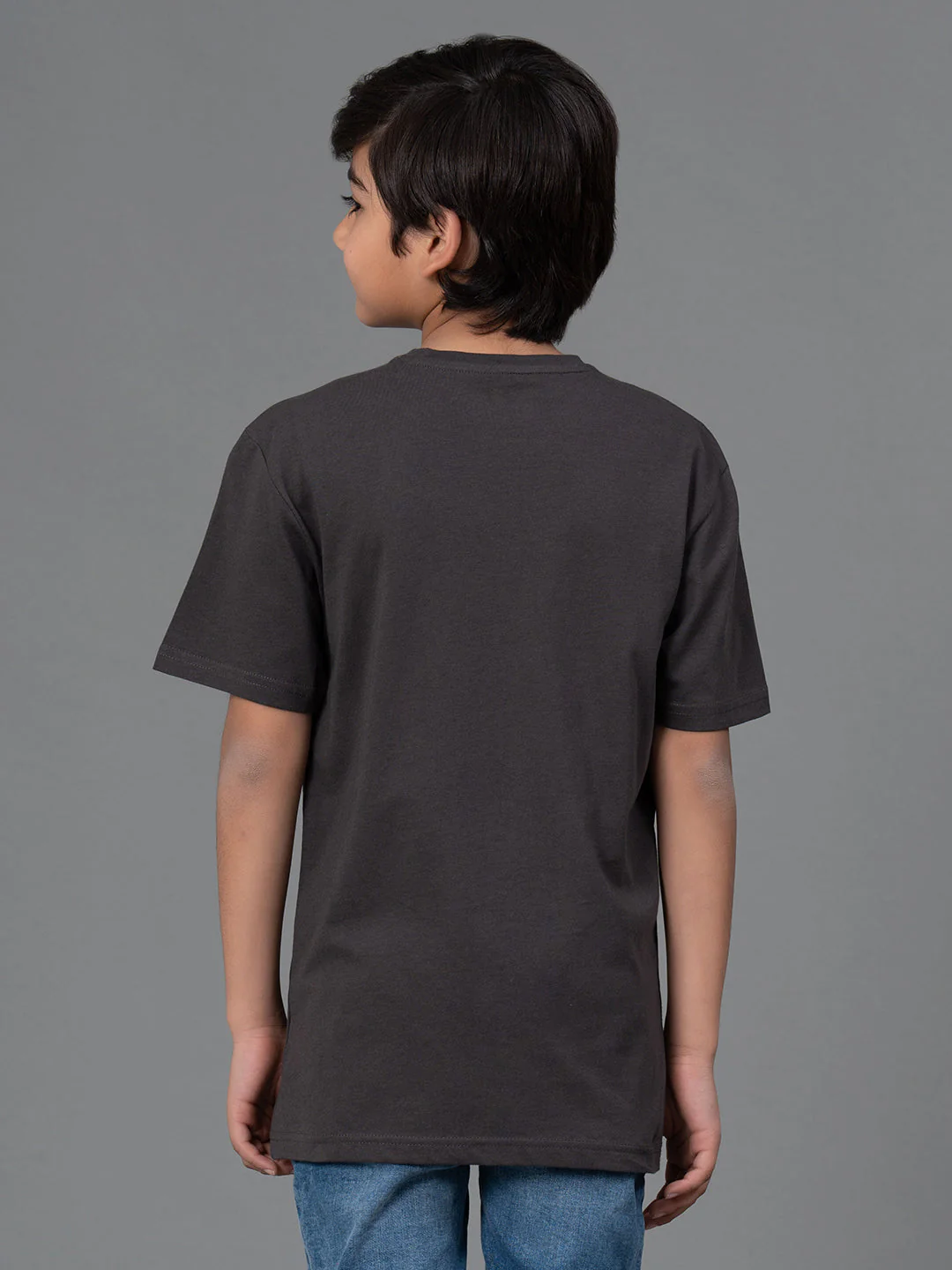 Unisex Kids T-Shirt- Best in Comfort| Cotton| Space Grey Color - Image 3