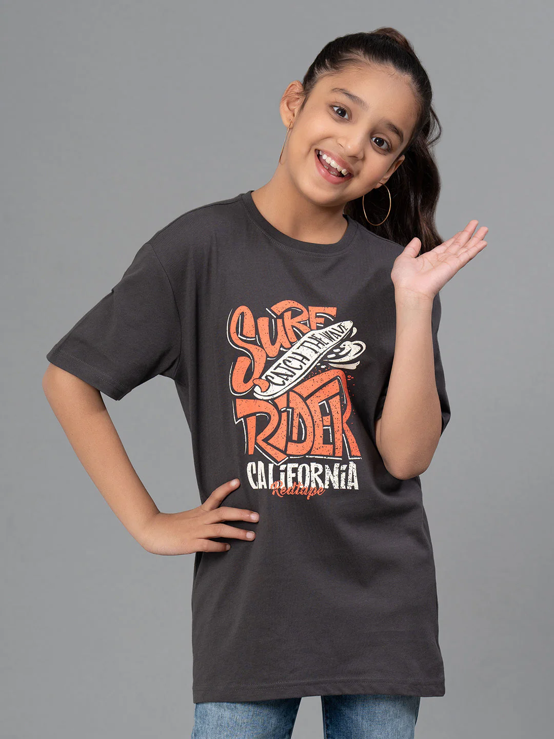 Unisex Kids T-Shirt- Best in Comfort| Cotton| Space Grey Color - Image 6