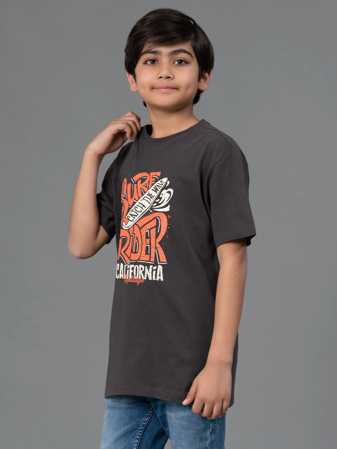 Unisex Kids T-Shirt- Best in Comfort| Cotton| Space Grey Color - Image 7