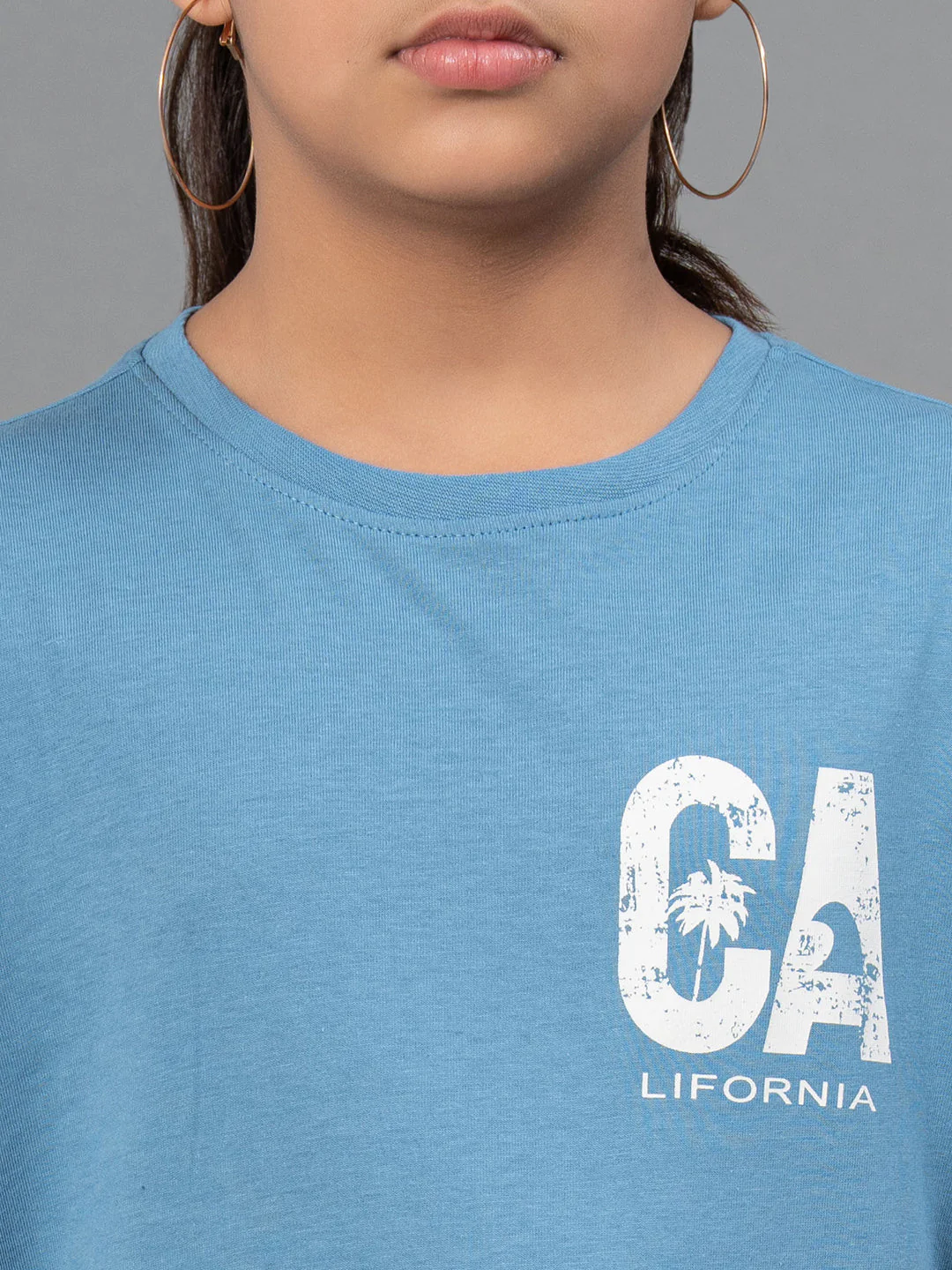 Unisex Kids T-Shirt- Best in Comfort| Cotton| Steel Blue Color - Image 10
