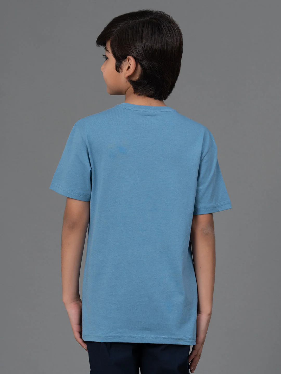 Unisex Kids T-Shirt- Best in Comfort| Cotton| Steel Blue Color - Image 3