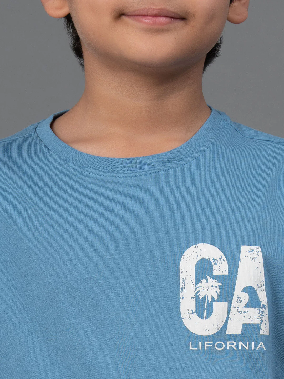 Unisex Kids T-Shirt- Best in Comfort| Cotton| Steel Blue Color - Image 4