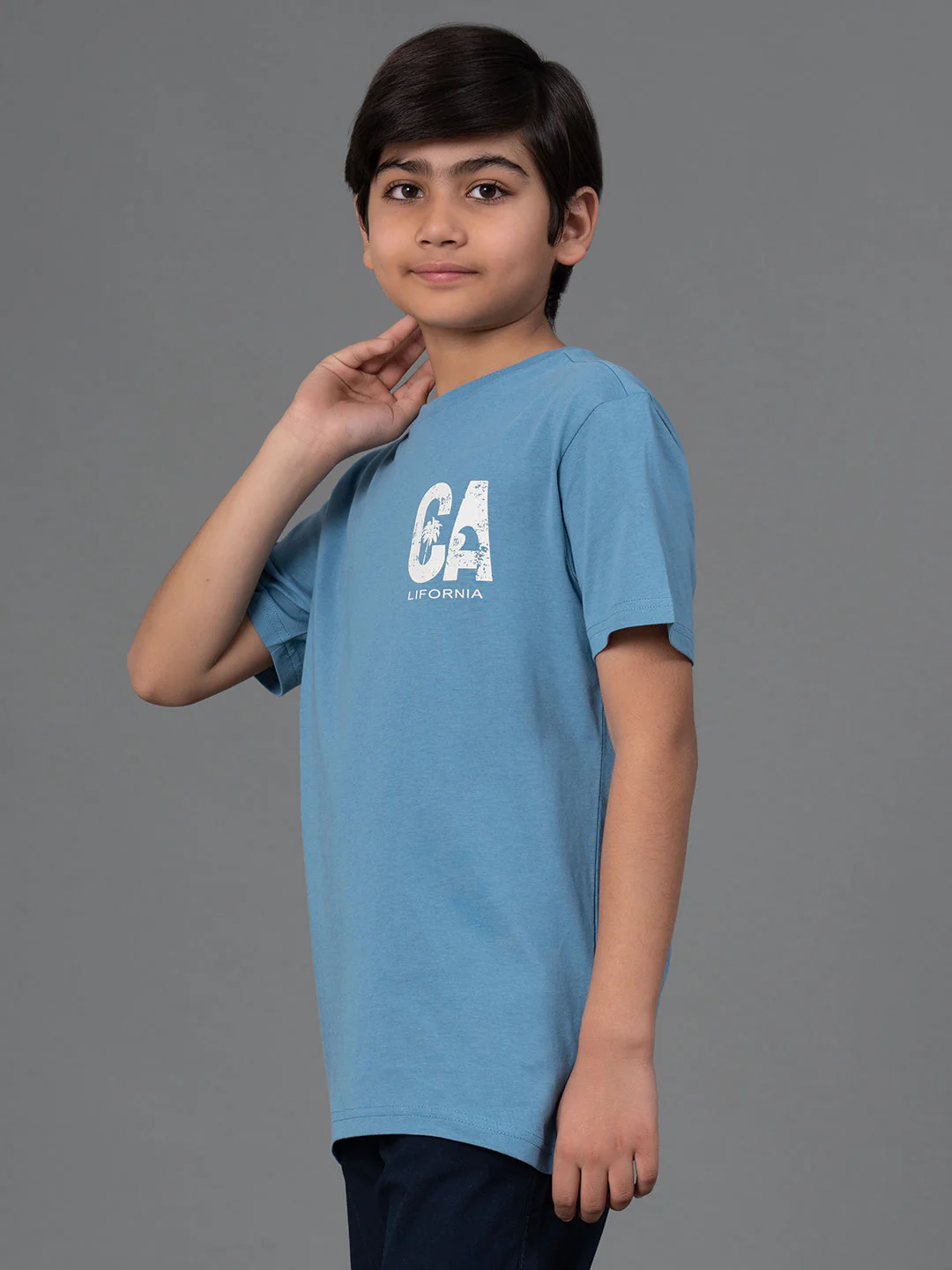 Unisex Kids T-Shirt- Best in Comfort| Cotton| Steel Blue Color - Image 7
