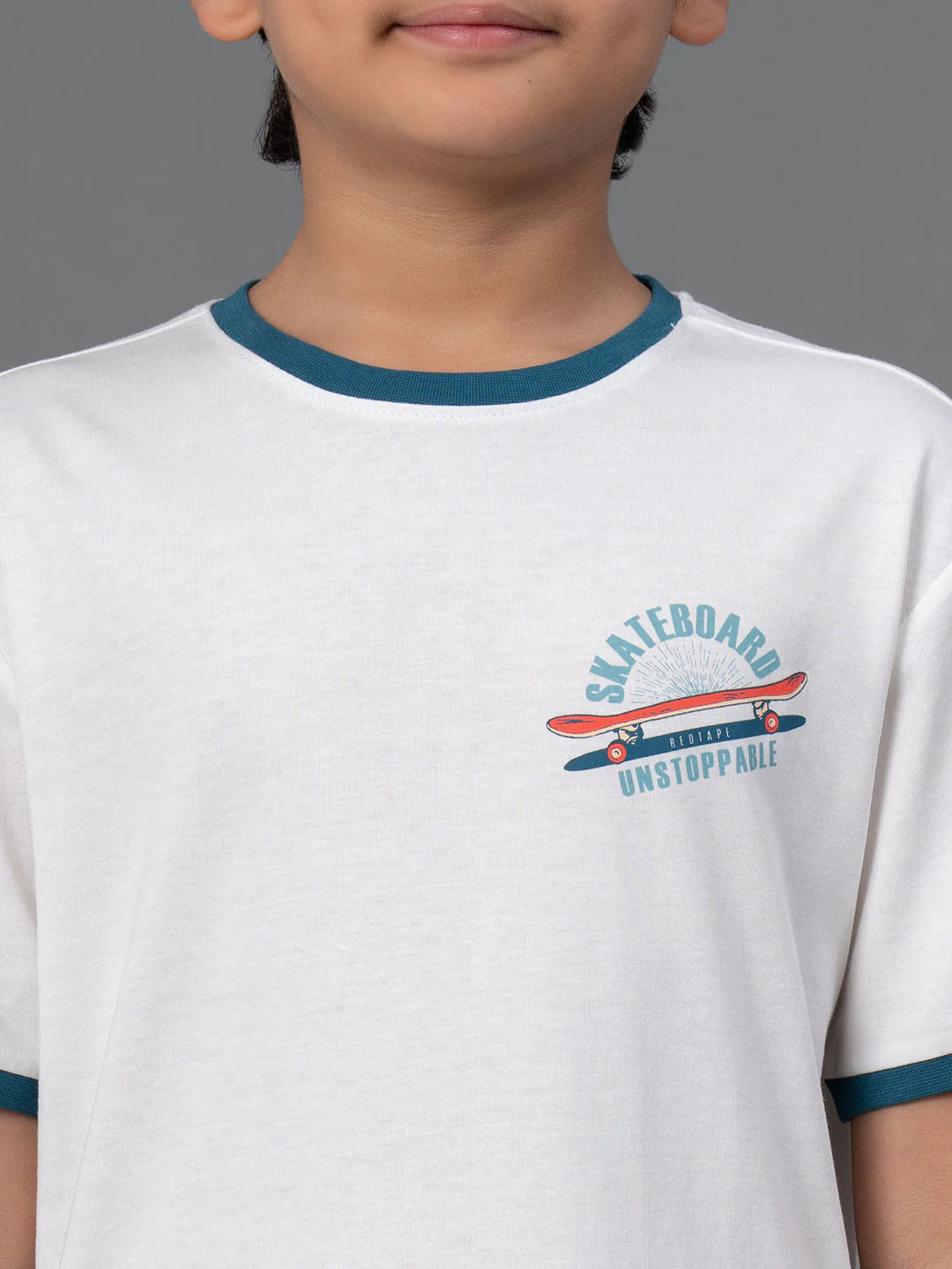 Unisex Kids T-Shirt- Best in Comfort| Cotton| White Colo - Image 4