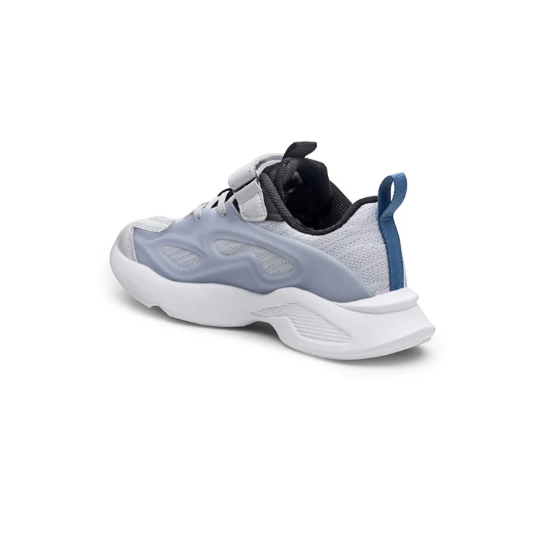 Unisex Kids White And Blue Sports Shoes - Image 7
