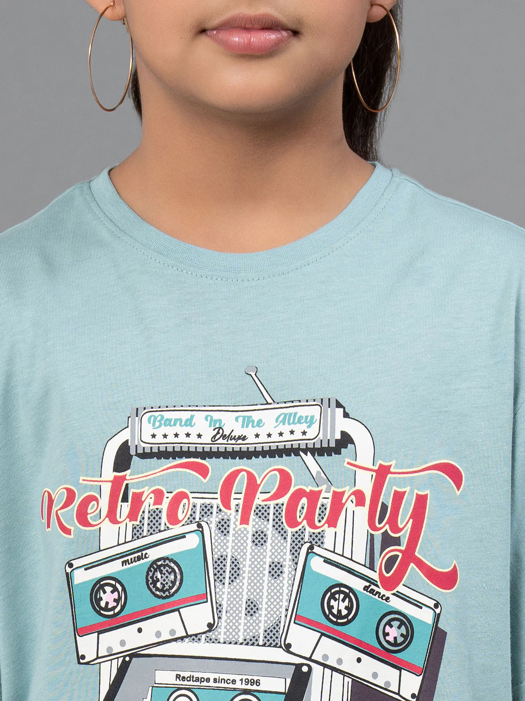 Unisex T-Shirt for Kids- Best in Comfort| Cotton| Light Sea Green Color - Image 10