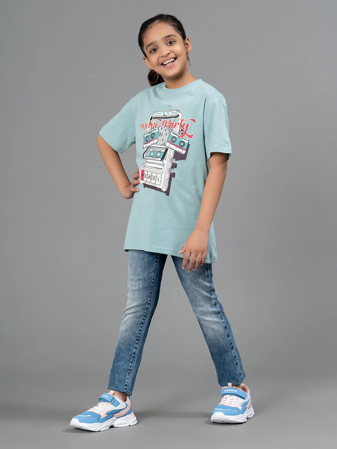 Unisex T-Shirt for Kids- Best in Comfort| Cotton| Light Sea Green Color - Image 11