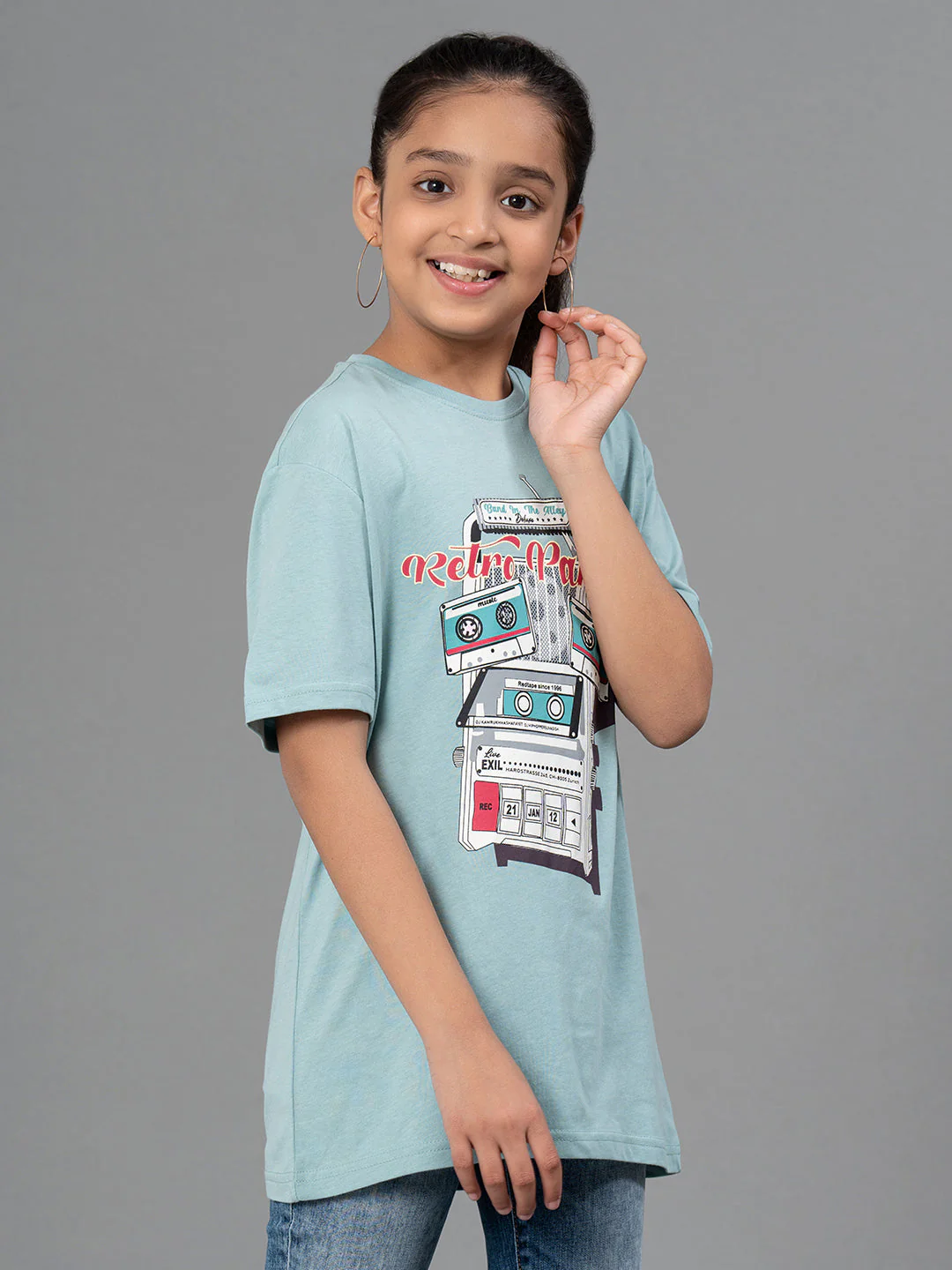 Unisex T-Shirt for Kids- Best in Comfort| Cotton| Light Sea Green Color - Image 12