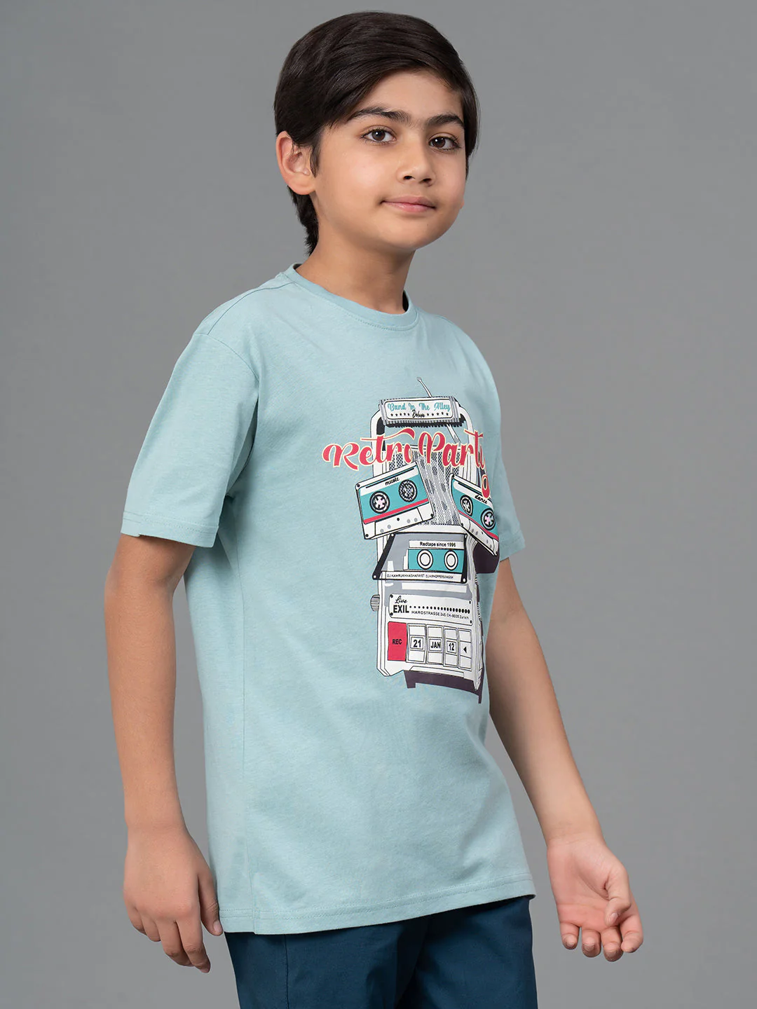 Unisex T-Shirt for Kids- Best in Comfort| Cotton| Light Sea Green Color - Image 2