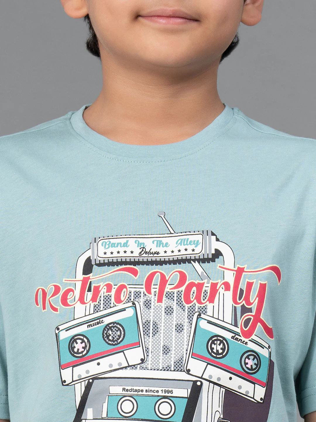 Unisex T-Shirt for Kids- Best in Comfort| Cotton| Light Sea Green Color - Image 4