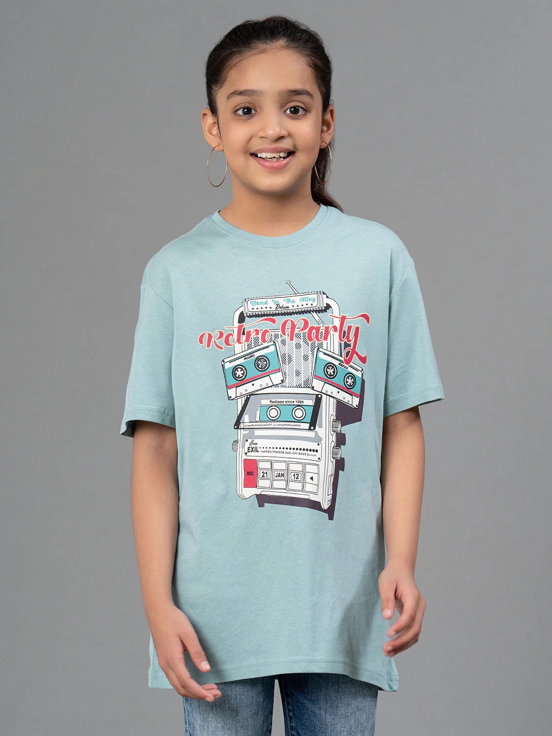Unisex T-Shirt for Kids- Best in Comfort| Cotton| Light Sea Green Color - Image 6