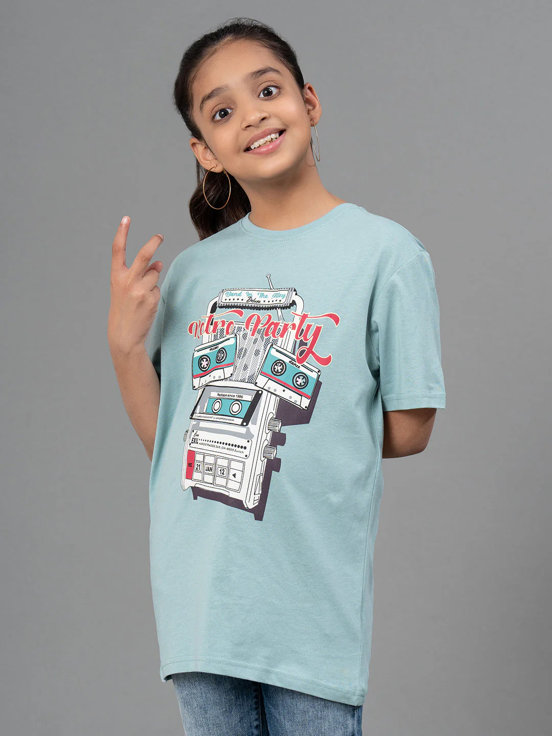 Unisex T-Shirt for Kids- Best in Comfort| Cotton| Light Sea Green Color - Image 8