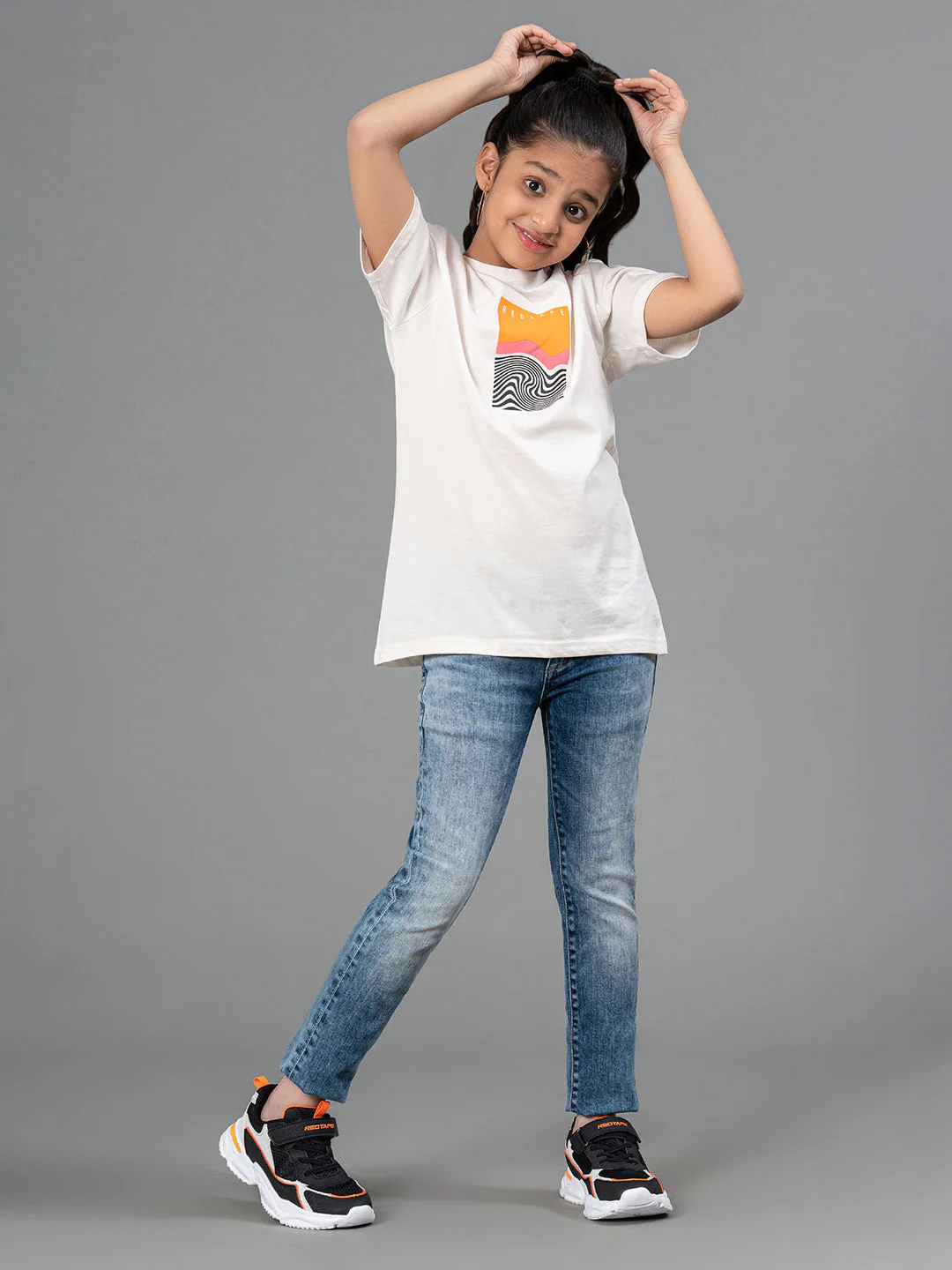 Unisex T-Shirt for Kids- Best in Comfort| Cotton| Off-White Color| Round Neck - Image 11