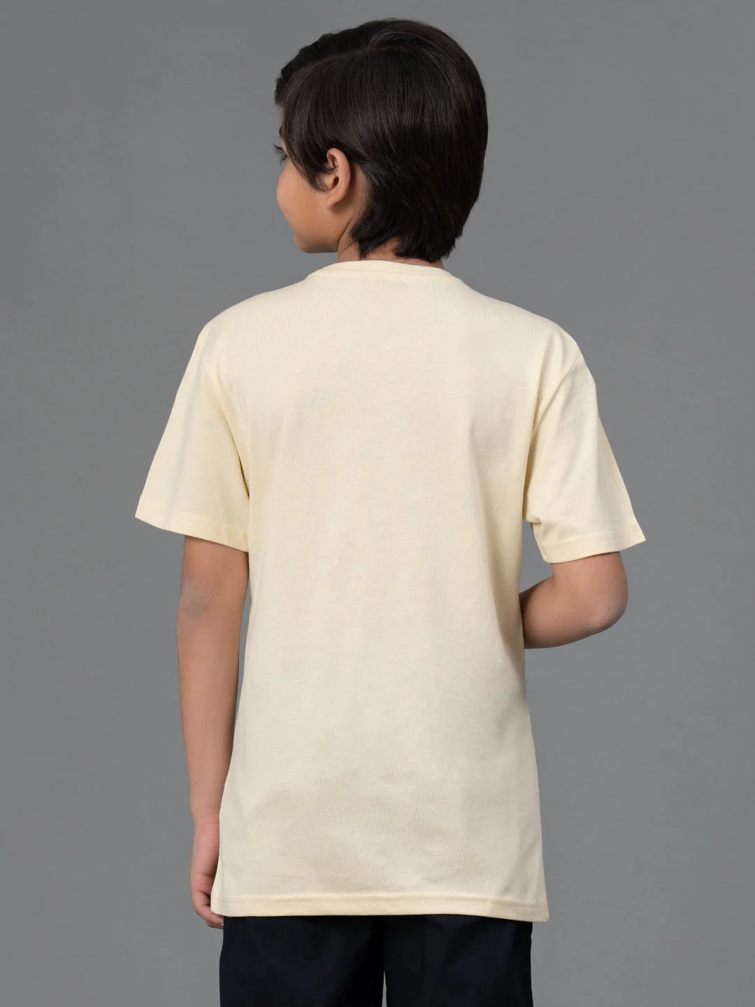 Unisex T-Shirt for Kids- Best in Comfort| Cotton| Pale Yellow Color - Image 3