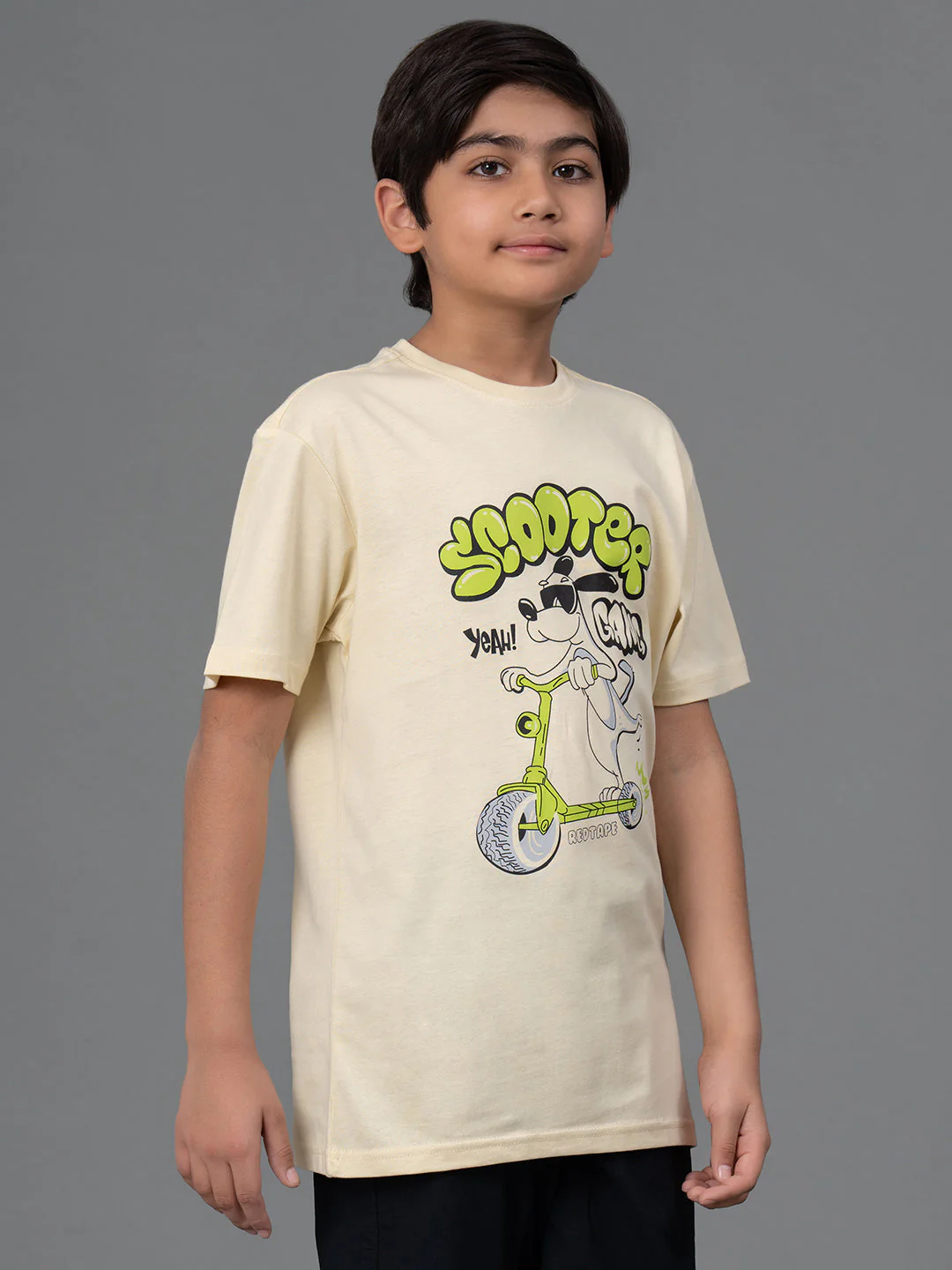 Unisex T-Shirt for Kids- Best in Comfort| Cotton| Pale Yellow Color - Image 7