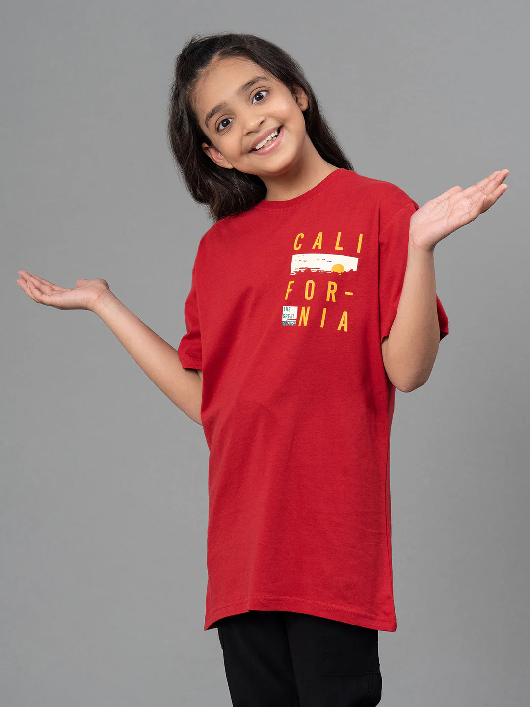 Unisex T-Shirt for Kids- Best in Comfort| Cotton| Red Color - Image 12